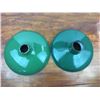 Image 5 : Lot 2 green porcelain light shades