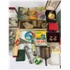 Image 3 : Miscellaneous junk drawer lot #2 copper funnel hockey card game watches
