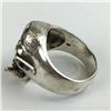 Image 2 : Size 11 925 Sterling silver Biker ring cigar smoking paratrooper
