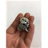 Image 2 : Size 11 Massive 925 Sterling silver biker ring Demon head