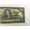 Image 3 : 1937 bank of canada twenty dollar bank note