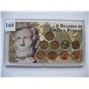 Image 1 : 9 Decades of Lincoln Pennies Set - USA Lincoln Cents