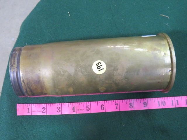 CANADIAN ARMY 76 MM TANK ROUND BRASS SHELL CASING - Schmalz Auctions