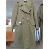 Image 1 : 1949 PATTERN CANADIAN KHAKI WOOL OVERCOAT DATED 1953- KOREA ISSUE