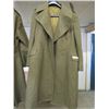 Image 1 : 1951 PATTERN CANADIAN WOMENS ARMY CORP (CWAC) KHAKI WOOL OVERCOAT 1951