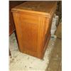 Image 3 : OAK SEWING MACHINE CABINET 1 DOOR, APPROX 36"H