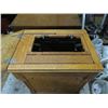 Image 5 : OAK SEWING MACHINE CABINET 1 DOOR, APPROX 36"H