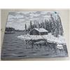 Image 1 : PAINTING OF CABIN, UNFRAMED BY JAMES RATT 17.25X14.75