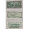 Image 2 : 3 ONE DOLLAR BANK NOTES 1937, 1954, 1973