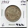 Image 1 : 1953 CNDN SILVER 50 CENT PC