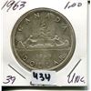Image 1 : 1963 CNDN SILVER DOLLAR UNCIRCULATED
