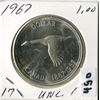 Image 1 : 1967 CNDN SILVER DOLLAR UNCIRCULATED