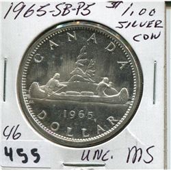 1965 CNDN SILVER DOLLAR UNCIRCULATED