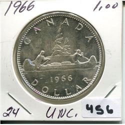 1966 CNDN SILVER DOLLAR UNCIRCULATED