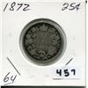 Image 1 : 1872 CNDN SILVER QUARTER