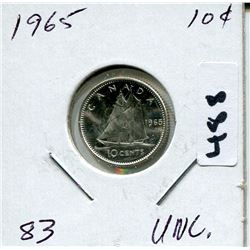 1965 CNDN SILVER DIME UNCIRCULATED