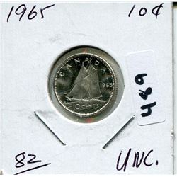 1965 CNDN SILVER DIME UNCIRCULATED