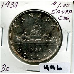 1938 CNDN SILVER DOLLAR