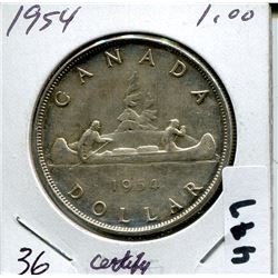 1954 CNDN SILVER DOLLAR