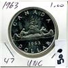 Image 1 : 1963 CNDN SILVER DOLLAR UNCIRCULATED