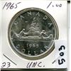 Image 1 : 1965 CNDN SILVER DOLLAR UNCIRCULATED