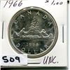 Image 1 : 1966 CNDN SILVER DOLLAR UNCIRCULATED
