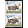 Image 1 : 2003 RCM MINT $5.00 STAMP SET, 1 NEW, 1 CANCELLED
