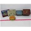 Image 1 : 5 TOBACCO TINS, EDGEWORTH, T&B, RENOWNED, ERINMORE, SWEET CORPORAL, 1 BLENDWEL CRAYON BOX