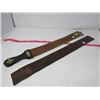 Image 1 : 2 VINTAGE BARBER STRAPS, 1-BARBERSHOP OLD FASHIONED 1- REALEDGE
