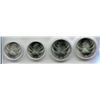 Image 2 : 1975 OLYMPIC SET OF 4 COINS 2 - $10, 2 - $5