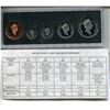 Image 2 : 1998 RCM SILVER PROOF SET LRG PENNY TO 50 CENT PC