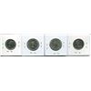 Image 2 : 4 CNDN SILVER QUARTERS 1962, 1963, 1966, 1967