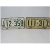Image 1 : 2 SASK LICENSE PLATES 1955 & 1957
