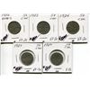 Image 1 : 5 CNDN NICKELS, 1921 NEAR S, 1923,1924, 2-1927