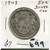 Image 1 : 1943 CNDN SILVER 50 CENT PC
