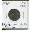 Image 1 : 1935 CNDN 5 CENT PC