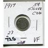 Image 1 : 1917 CNDN SILVER SMALL 5 CENT PC