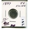 Image 1 : 1897 CNDN SILVER SMALL 5 CENT PC