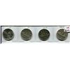 Image 1 : 4 CNDN SILVER DOLLARS 1960, 61, 62, 66