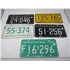 Image 1 : 5 SASK LICENSE PLATES 2-1960, 1966, 1967, 1969