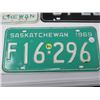 Image 2 : 5 SASK LICENSE PLATES 2-1960, 1966, 1967, 1969