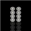Image 1 : 5.33 CTW Oval Diamond Designer Earrings 18K White Gold - REF-982H4A - 42764