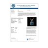 Image 3 : 1.01 CTW Certified Intense Blue SI Diamond Solitaire Necklace 10K Rose Gold - REF-111M2H - 36766