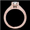 Image 2 : 1.75 CTW H-SI/I Certified Diamond Solitaire Antique Ring 10K Rose Gold - REF-386W4F - 34766