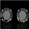 Image 1 : 18 CTW Black VS/SI Diamond Designer Stud Earrings 18K White Gold - REF-381A8X - 21695