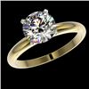 Image 2 : 2 CTW Certified H-SI/I Quality Diamond Solitaire Engagement Ring 10K Yellow Gold - REF-615X2T - 3293