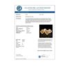 Image 3 : 1.07 CTW Intense Fancy Yellow Diamond Art Deco Stud Earrings 18K Rose Gold - REF-172H8A - 37540