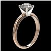 Image 4 : 1.57 CTW Certified H-SI/I Quality Diamond Solitaire Engagement Ring 10K Rose Gold - REF-400W2F - 364