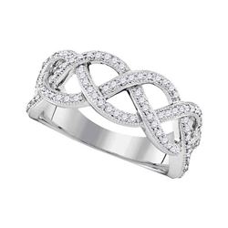 0.50 CTW Diamond Woven Ring 10KT Yellow Gold - REF-37N5F