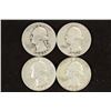 1942, 1950-D,56 & 1960 WASHINGTON SILVER QUARTERS